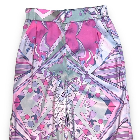 Oceanus Swimwear Womans Sz Small Pants Silky w Ostrich Feather Trim New - Picture 2 of 16